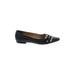 MICHAEL Michael Kors Flats: Slip-on Chunky Heel Casual Black Solid Shoes - Women's Size 5 1/2 - Pointed Toe