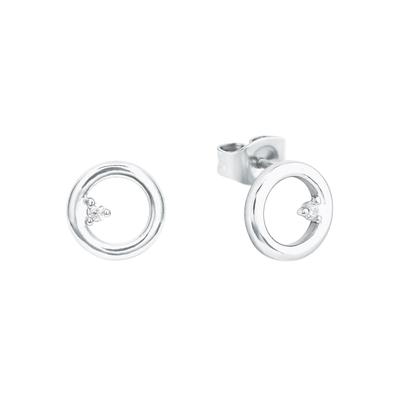 Paar Ohrstecker AMOR "2026260", bunt (silberfarben, weiß, kristallweiß), Ohrringe, Damen, Silber 925 (Sterlingsilber), mit Zirkonia (synth.) Image