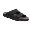 Pantolette ROHDE "Soltau-H", Herren, Gr. 44, schwarz, Nubukleder, casual, Schuhe, Sommerschuh, Schlappen, Hausschuh mit Klettverschlüssen