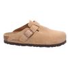 Pantoffel ROHDE "Alba", Damen, Gr. 43, beige, Veloursleder, used, klassisch, Schuhe, Sommerschuh, Schlappen, Hausschuh mit leichter Laufsohle, G-Weite