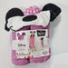 Disney Bath | Disney Jumping Beans Minnie Mouse Hooded Bath Wrap Towel Cotton Beach Pink New | Color: Black/Pink | Size: Os