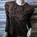 Ralph Lauren Tops | Lauren Ralph Lauren Silk Cashmere Blend Brown Tan Paisley Crew Neck Top M | Color: Brown/Tan | Size: M