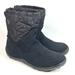 Columbia Shoes | Columbia Omni Heat Tech Boots Womens Sz 5 Black Suede Ankle Short Slip On Shoes | Color: Black | Size: 5