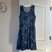 Lularoe Dresses | Lularoe Nicki Sleeveless Midi Dress 2xl | Color: Blue/Gold | Size: 2x