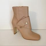 Nine West Shoes | Nine West Quitit Light Natural Pearl Trim Ankle Boots - 9 | Color: Pink | Size: 9