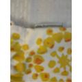 Anthropologie Bags | Anthropologie Vera Cotton Cinch Pouch Bag 17x13" White Yellow | Color: White/Yellow | Size: Os