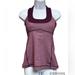 Lululemon Athletica Tops | Lululemon Mesh Racer Bag Tank With Shelf Bra. | Color: Purple | Size: 6