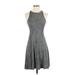 Athleta Active Dress - A-Line: Gray Tweed Activewear - Women's Size 2X-Small