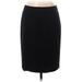 AK Anne Klein Casual Skirt: Black Solid Bottoms - Women's Size 6