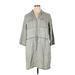 Old Navy Casual Dress - Shirtdress: Gray Dresses - Women's Size X-Large