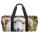 Sport Duffel Bag Cute sheep Gym Bag Small Travel Bag Kids Swimming Bag Waterproof Bag For Camping Hiking Beach Handbag Crossbody Bag 45x23x23cm