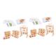 TOYANDONA 2 Sets Word Early Education Toy Spelling Games Alphabet Blocks Girl Toy Kid Gifts Puzzle Toys Educational Toys for Kids Alphabet Flash Cards Baby Chair Cube Wood Letter Child