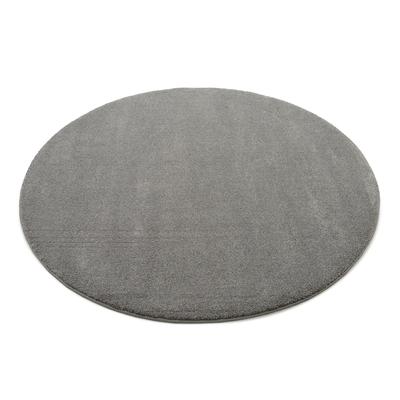 Teppich OCI DIE TEPPICHMARKE "NEW VILLA MELANGE", grau (dunkelgrau), H:20mm Ø:200cm, Polypropylen (PP), Teppiche, maschinell gewebt, strapazierfähig, alle Wohnräume Image