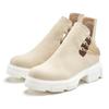 Chelseaboots LASCANA, Damen, Gr. 42, beige (beige, weiß), Obermaterial: 100% Synthetik. Futter: 100% Textilmaterial. Decksohle: 100% Lederimitat. Laufsohle: 100% Synthetik, unifarben, modisch, Schuhe, Ankle Boots, Stiefelette mit modischem...