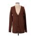 Sonoma Goods for Life Cardigan Sweater: Brown Solid Sweaters & Sweatshirts - Women's Size X-Small