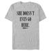 Men's Mad Engine Heather Gray Mean Girls She Doesn't Even Go Here Graphic T-Shirt