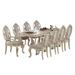 Rosdorf Park Elamin 9 - Person Dining Set Wood/Upholstered in Brown | 30 H in | Wayfair FB8E6A8DC1A642BC9ECC80933FD2D3B1