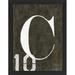 Wendover Art Group Alphabet "C" - Picture Frame Textual Art on Paper in Gray/Green/White | 17.5 H x 13.5 W x 1.13 D in | Wayfair PG7972