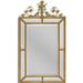 Friedman Brothers The Summerson Traditional Beveled Accent Mirror Metal in White/Brown | 54 H x 32 W x 1 D in | Wayfair 5628-M
