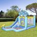 Outsunny 183' x 114.25' Bounce House w/ Water Slide & Air Blower in Blue/Yellow | 104.25 H x 183 W x 114.25 D in | Wayfair 342-062V80