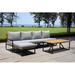 Panama Jack Outdoor Lakewood 5 - Person Outdoor Seating Group w/ Cushions Wood/Metal/Natural Hardwoods/Rust - Resistant Metal | Wayfair