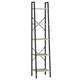 17 Stories 5-Tier Ladder Shelf, Narrow Storage Shelves, Rustic Freestanding Tall Bookcase, Steel in Brown | 62.4 H x 13.4 W x 6.9 D in | Wayfair