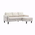 White Sectional - Latitude Run® Sectional Sofa Reversible Sectional Sleeper Sectional Sofa-31.5" H x 72.4" W x 50" D | Wayfair