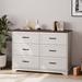 Winston Porter Geddie 47.2" Dresser in White | 33.5 H x 47.2 W x 15.7 D in | Wayfair 618BC2B26F1D4397953AB8BF6838FFA7