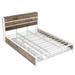 17 Stories Butcombe Metal Platform Bed w/ Drawers & trundle, Sockets & USB Ports Wood & Metal/Metal in White | 39 H x 61.8 W x 86.6 D in | Wayfair