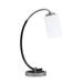 Ivy Bronx Guile Stainless Steel Desk Lamp Glass in Gray/White/Black | 18.25 H x 5.75 W x 5.75 D in | Wayfair AA2CD6CEE9C84A8F9A7F5F64E1060FD5