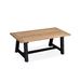 Foundry Select Anyriah 96" Rectangular Dining Table Wood/Metal in Brown | 30 H x 78.75 W x 39.5 D in | Outdoor Dining | Wayfair