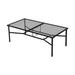 Ebern Designs Arita Rectangular 80" L x 40" W Dining Table Glass/Metal in Black/Gray | 28 H x 80 W x 40 D in | Wayfair