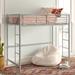 Mack & Milo™ Christi Pinery Twin Loft Bed in Black/Gray/White | Wayfair CC43E35AB415427395B0CFA4DD7FA824