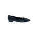 VANELi Flats: Slip-on Chunky Heel Classic Blue Print Shoes - Women's Size 8 - Almond Toe