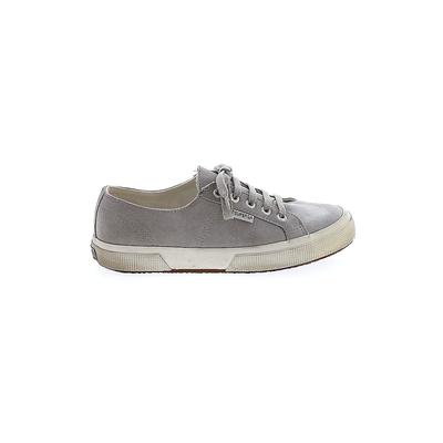 Superga Sneakers: Gray Solid Shoes - Women's Size 7 1/2 - Round Toe