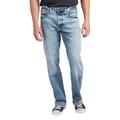 Silver Jeans Men's Zac Relaxed Fit Straight Leg Jean (Size 34-32) Rinse, Cotton,Elastine,Polyester