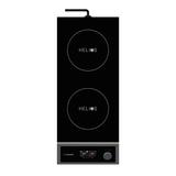 CookTek HTF-9500-FB25-1 Helios Countertop Commercial Induction Cooktop w/ (2) Burners, 240v, Stainless Steel