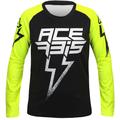 Acerbis J-Kid Blizzard Kids Motocross Jersey, black-yellow, Size M