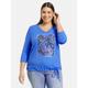 Samoon 3/4 Arm Shirt Damen royal, 52