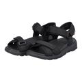 Sandale RIEKER EVOLUTION Gr. 37, schwarz (schwarz, black) Damen Schuhe Sandale Riemchensandale Outdoorsandale Trekkingsandalen