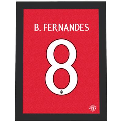 Bruno Fernandes Shirt Design gerahmter Druck – A3 Image