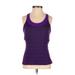 Lululemon Athletica Active Tank Top: Purple Color Block Activewear - Women's Size 4