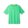 Brooks Damen Laufshirt HIGH POINT SHORT SLEEVE Kurzarm, grün, Gr. 38