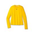 Brooks Damen Laufshirt HIGH POINT SHORT SLEEVE Kurzarm, gelb, Gr. 40
