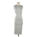 T by Alexander Wang Casual Dress - Midi: Green Solid Dresses - Women's Size X-Small