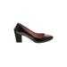 United Nude Heels: Pumps Chunky Heel Classic Black Solid Shoes - Women's Size 38 - Almond Toe