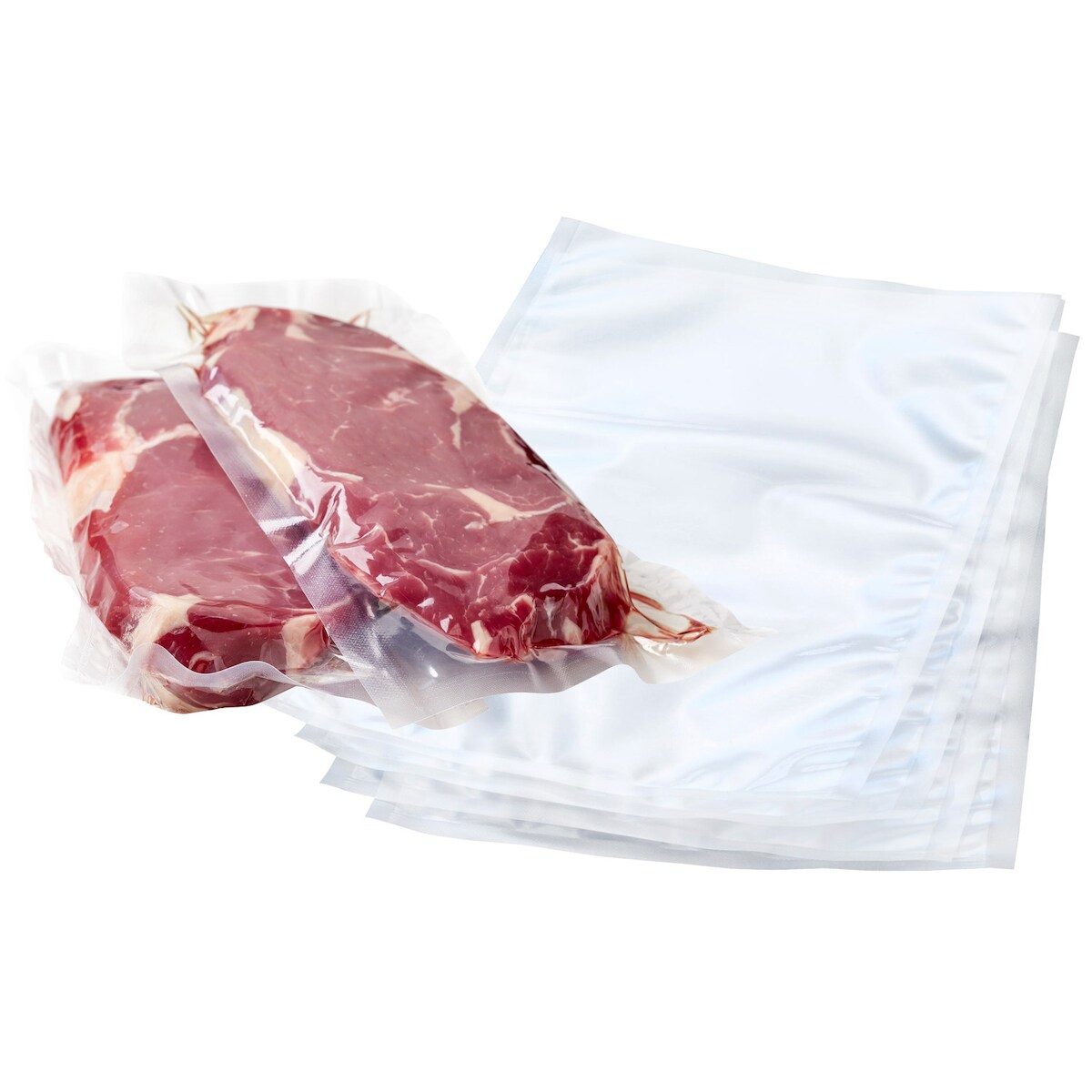 1000x Siegelrandbeutel Vakuumbeutel PA/PE 200 x 500 mm transparent 90 my Image