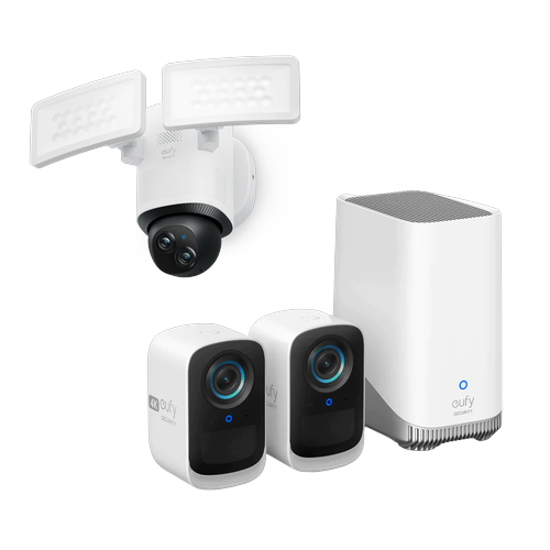 eufyCam S300 (eufyCam 3C)+Floodlight Camera E340