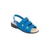 Extra Wide Width Women's The Sutton Sandal By Comfortview by Comfortview in Royal Blue (Size 11 WW)