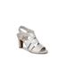 Wide Width Women's Charlotte Pump by Life Stride® by LifeStride in Silver Fabric (Size 6 W)